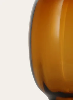 Bouchara Vase, Cache-Pot^VASE EN VERRE AVEC SOCLE ÉPAIS FAIT MAIN