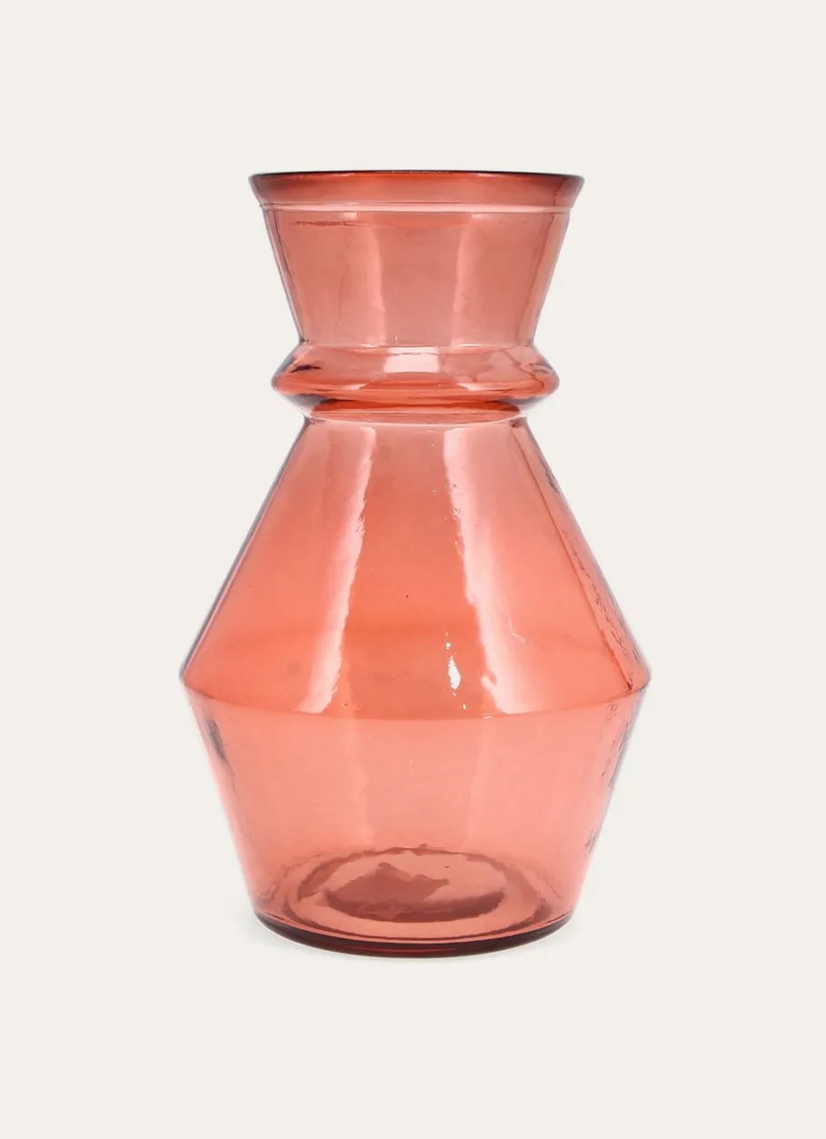 Bouchara Vase, Cache-Pot^VASE EN VERRE COLORÉ