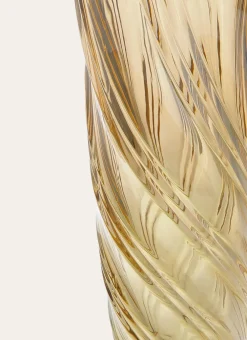 Bouchara Vase, Cache-Pot^VASE EN VERRE ÉPAIS IRISÉ EFFET DRAPÉ