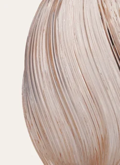 Bouchara Vase, Cache-Pot^VASE EN VERRE STRIÉ TWISTÉ