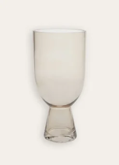 Bouchara Vase, Cache-Pot^VASE EN VERRE TRANSPARENT