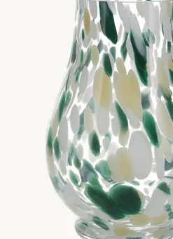 Bouchara Vase, Cache-Pot^VASE EN VERRE TRANSPARENT TACHETÉ