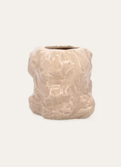 Bouchara Vase, Cache-Pot^VASE FORME IRRÉGULIÈRE EN DOLOMITE (PETIT MODÈLE)