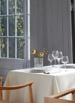 Bouchara Vase, Cache-Pot^VASE RECTANGULAIRE EN VERRE STRIÉ PETIT FORMAT