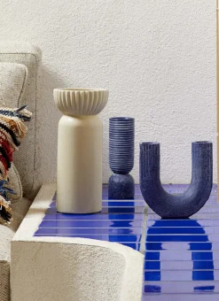 Bouchara Vase, Cache-Pot^VASE UNI STRIÉ