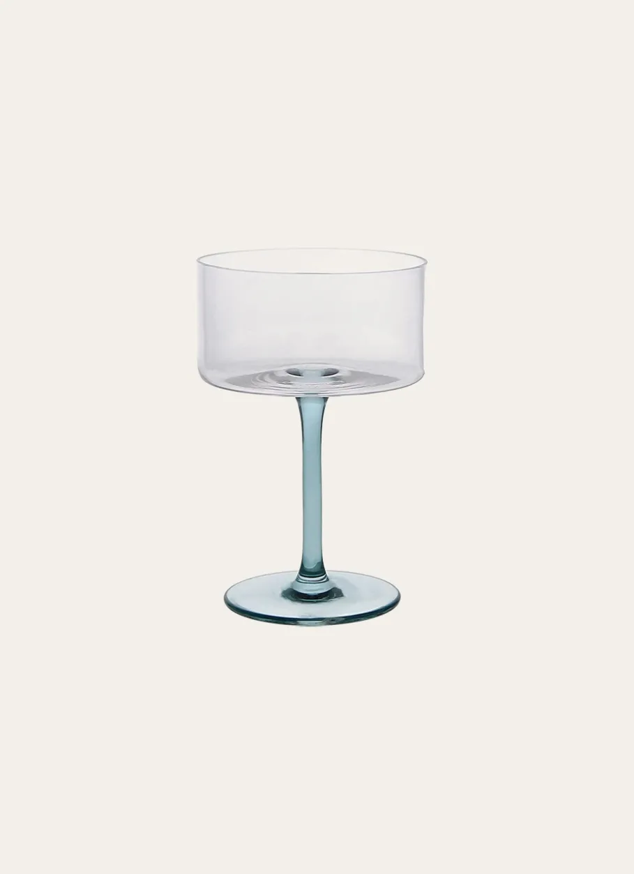 Bouchara Verre, Théière, Carafe^VERRE À EAU SUR PIED ALVIN VERT D'EAU