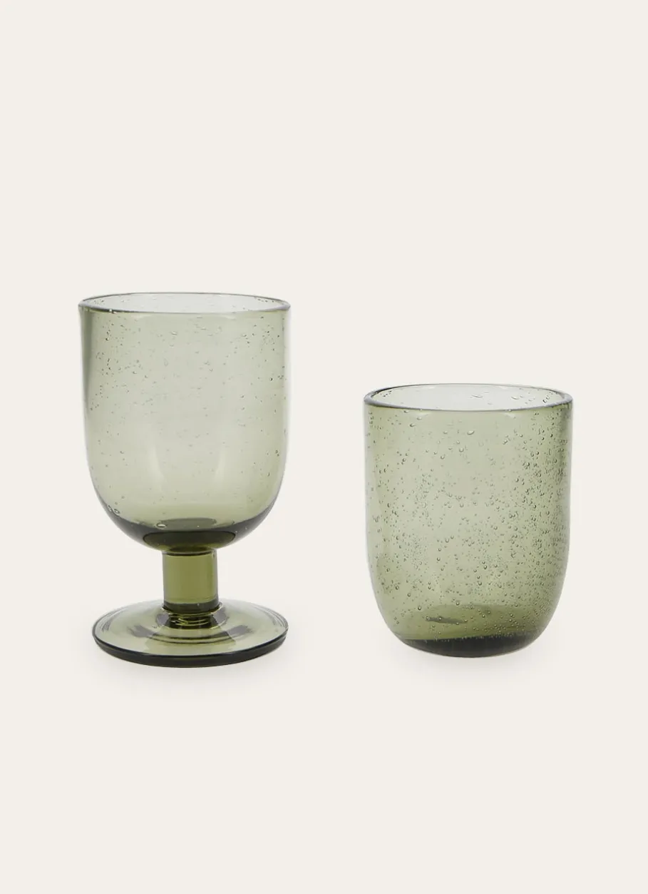 Bouchara Verre, Théière, Carafe^VERRE À PIED BULLÉ LUBERON