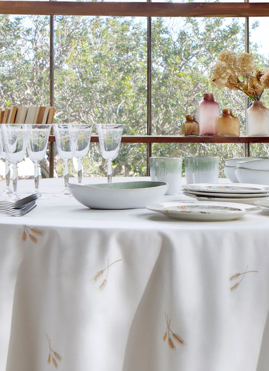 Bouchara Verre, Théière, Carafe^VERRE A PIED EN CRISTALLIN SERIGRAPHIE