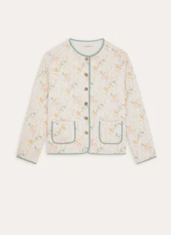 Bouchara Peignoir^VESTE BOUTONNÉE EN TWILL IMPRIMÉ FLORAL