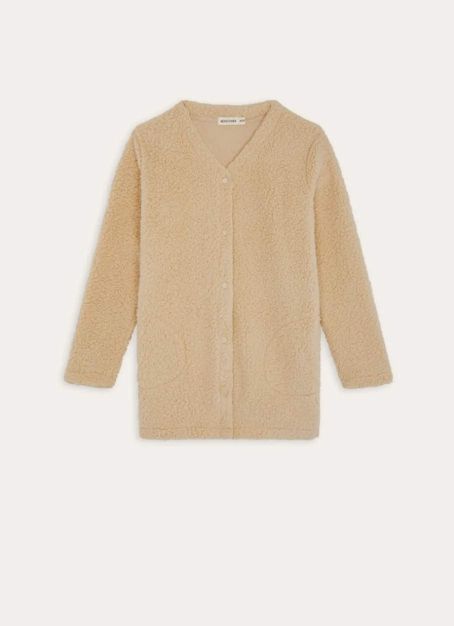 Bouchara Peignoir|Chambre De Noël^VESTE MANCHES LONGUES BOUTONNÉE EN SHERPA