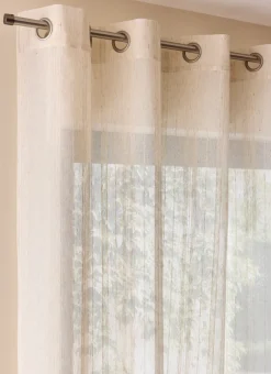 Bouchara Voilage^VOILAGE EFFET MOUCHETÉ ET RAYURES FINES