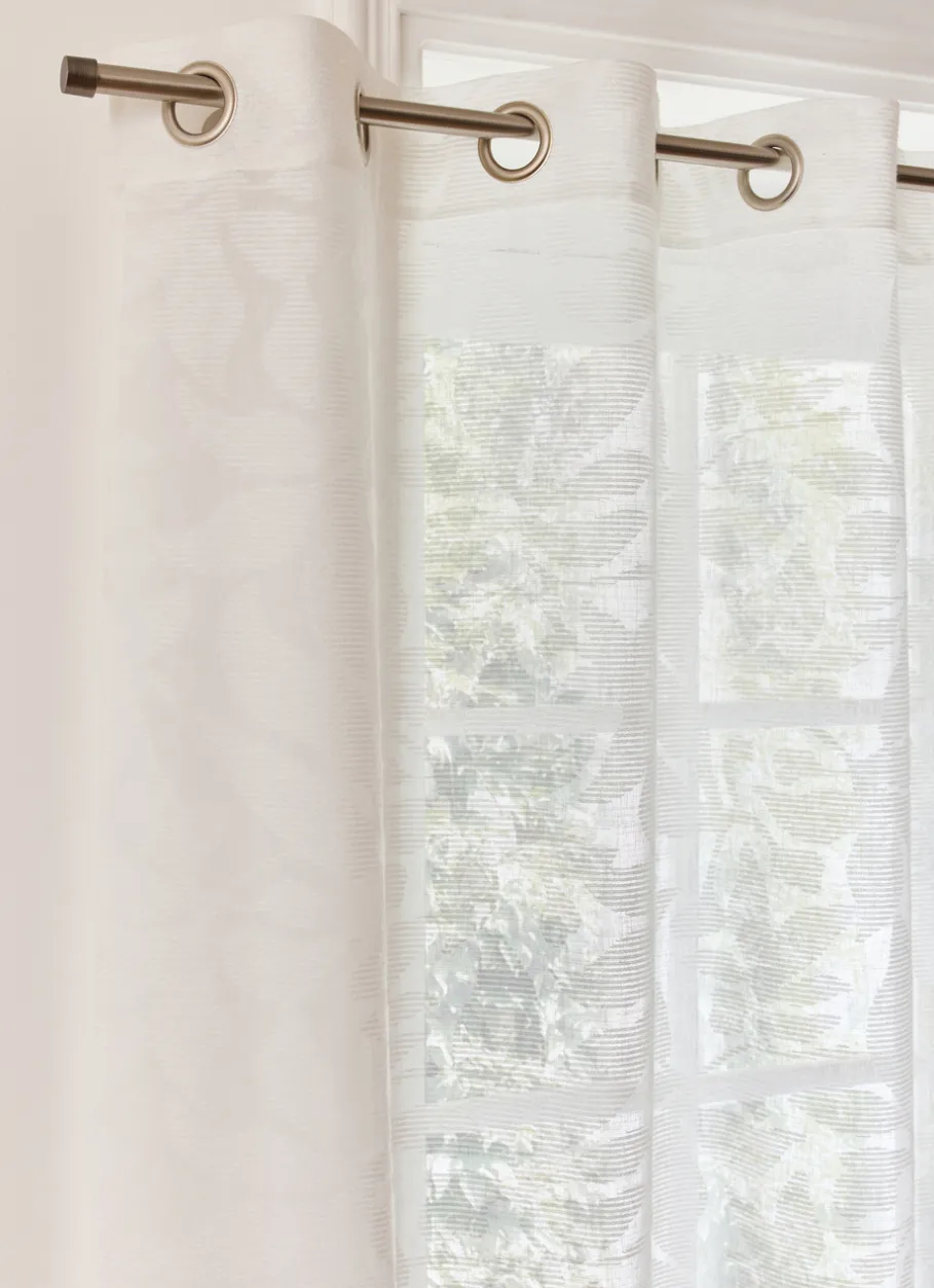 Bouchara Voilage^VOILAGE MOTIF VÉGÉTAL JACQUARD TON SUR TON