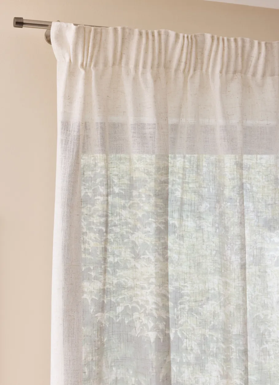 Bouchara Voilage^VOILAGE MOUCHETÉ AVEC FILS EFFET